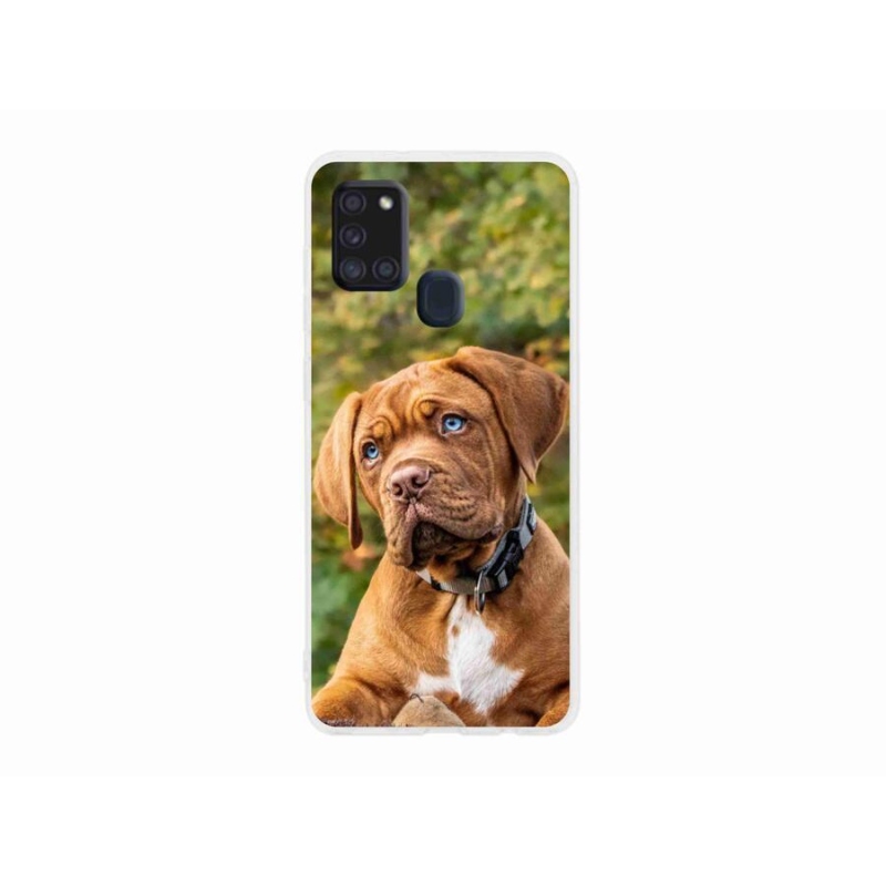 Gél borítás mmCase Samsung Galaxy A21s készülékhez - kölyökkék