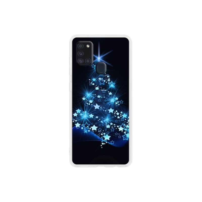 Gél borítás mmCase Samsung Galaxy A21s készülékhez - karácsonyfa