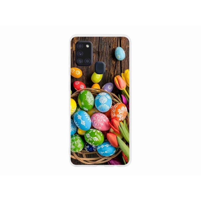 Gél borítás mmCase Samsung Galaxy A21s készülékhez - Húsvéti tojás