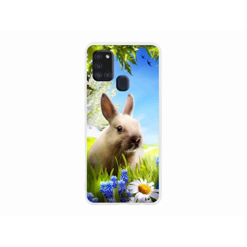 Gél védőhuzat mmCase Samsung Galaxy A21s készülékhez - nyuszi