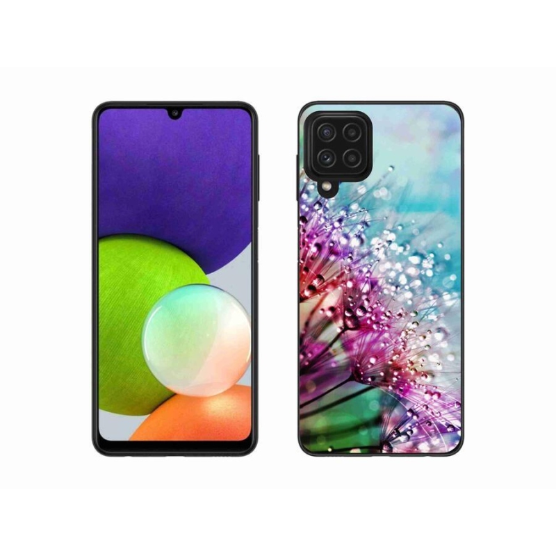 Gél borítás mmCase mobiltelefonhoz Samsung Galaxy A22 4G - színes virágok