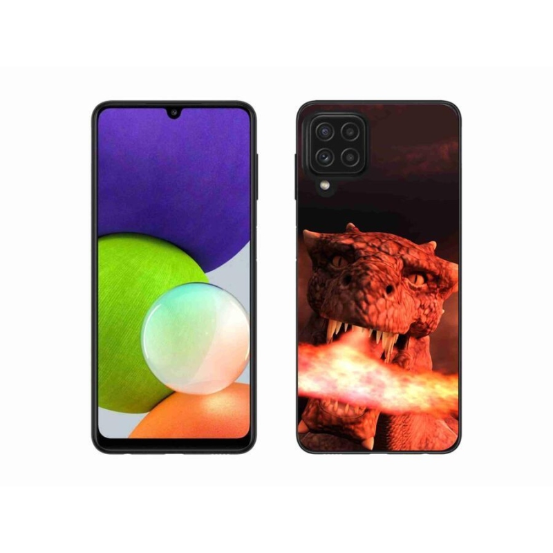 Gél védőburkolat mmCase Samsung Galaxy A22 4G - sárkány