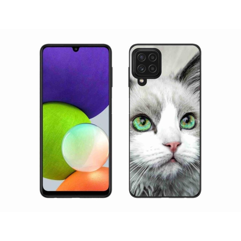Gél borítás mmCase Samsung Galaxy A22 4G - macskaszem