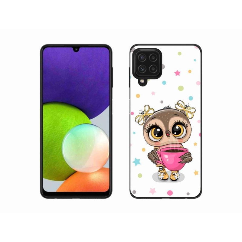 Gél borítás mmCase Samsung Galaxy A22 4G - rajzfilm bagolyhoz