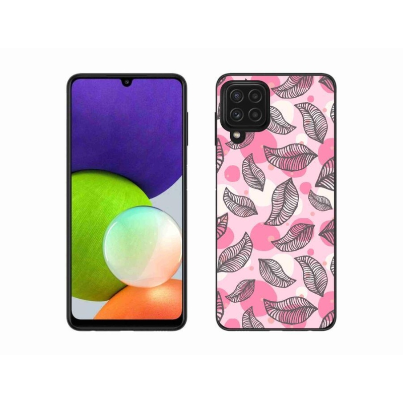 Gél borítás mmCase Samsung Galaxy A22 4G - rajzfilmes hulló levelek