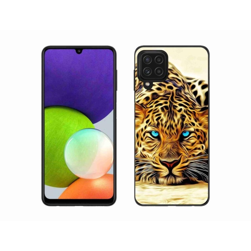 Gél védőhuzat mmCase Samsung Galaxy A22 4G - rajzfilm tigrishez