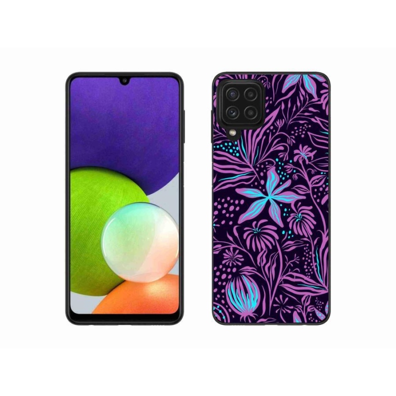 Gél borítás mmCase Samsung Galaxy A22 4G - virágok 2