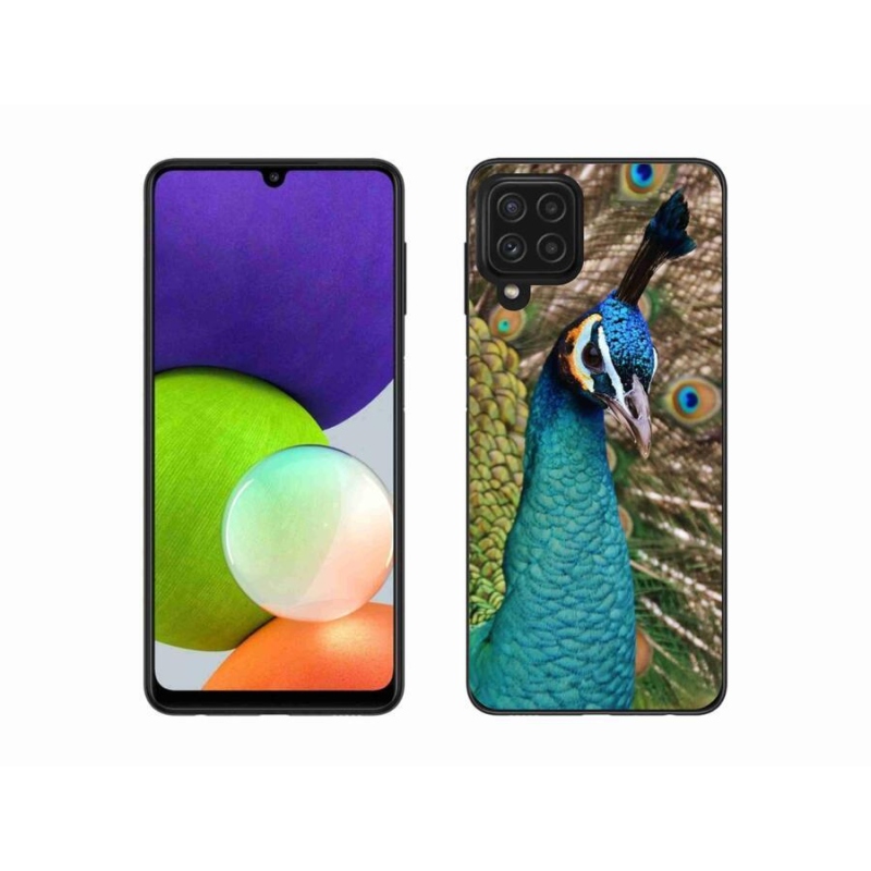 Zselés borítás mmCase Samsung Galaxy A22 4G - páva