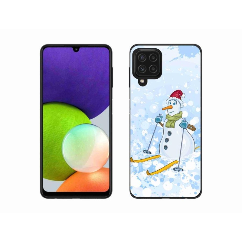 Gél borító mmCase Samsung Galaxy A22 4G - hóemberhez
