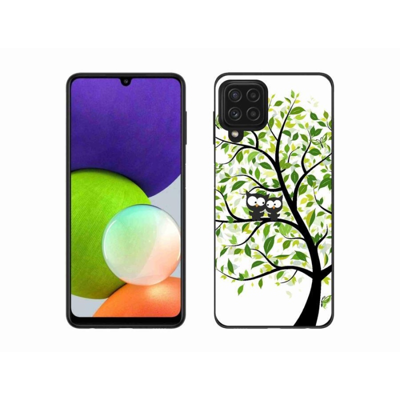 Gél borítás mmCase Samsung Galaxy A22 4G - baglyok a fán - Samsung Galaxy A22 4G számára