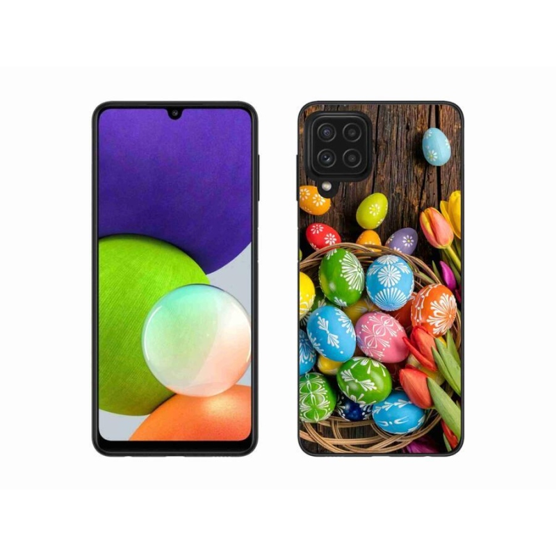 Zselés borítás mmCase Samsung Galaxy A22 4G - Húsvéti tojás