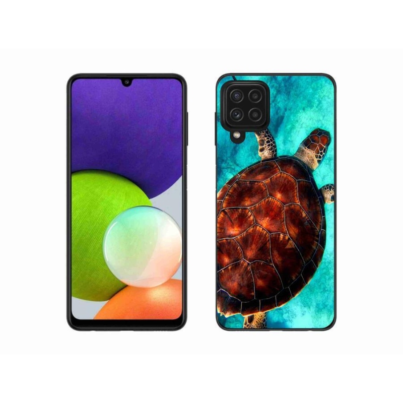 Gél védőhuzat mmCase Samsung Galaxy A22 4G - teknősbéka