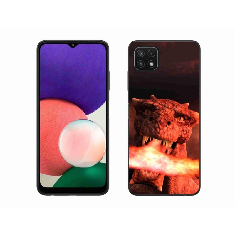 Gél védőhuzat mmCase Samsung Galaxy A22 5G - sárkány