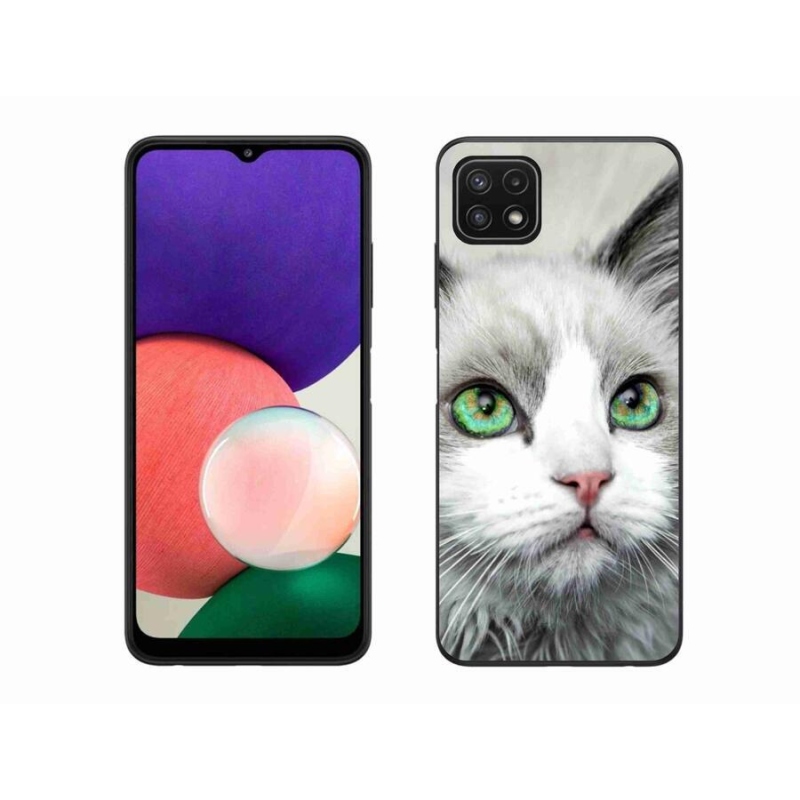 Zselés borítás mmCase Samsung Galaxy A22 5G - macskaszem