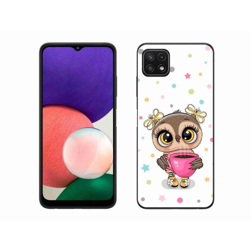 Zselés borítás mmCase Samsung Galaxy A22 5G - rajzfilm bagolyhoz
