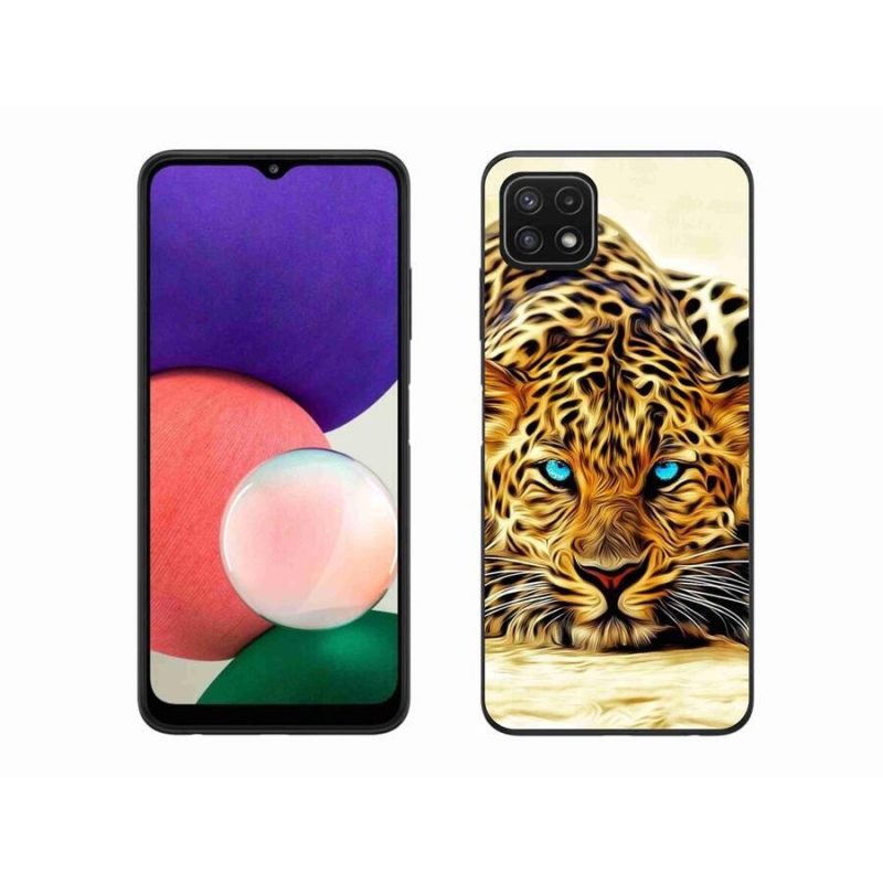 Zselés borítás mmCase Samsung Galaxy A22 5G - rajzfilm tigrishez