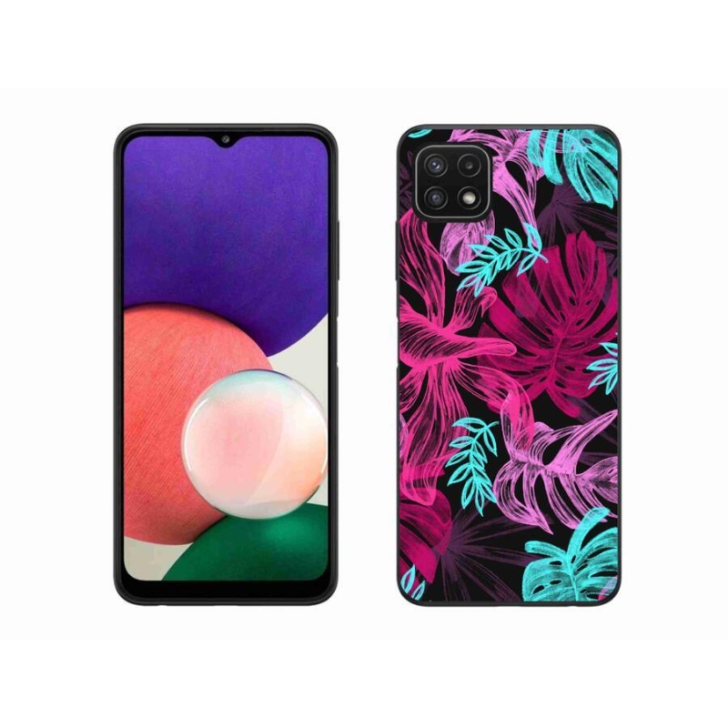 Zselés borítás mmCase Samsung Galaxy A22 5G - virágok 1