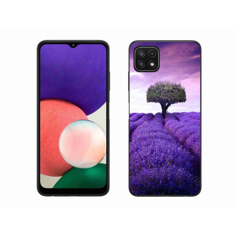 Gél védőhuzat mmCase Samsung Galaxy A22 5G - levendula rét