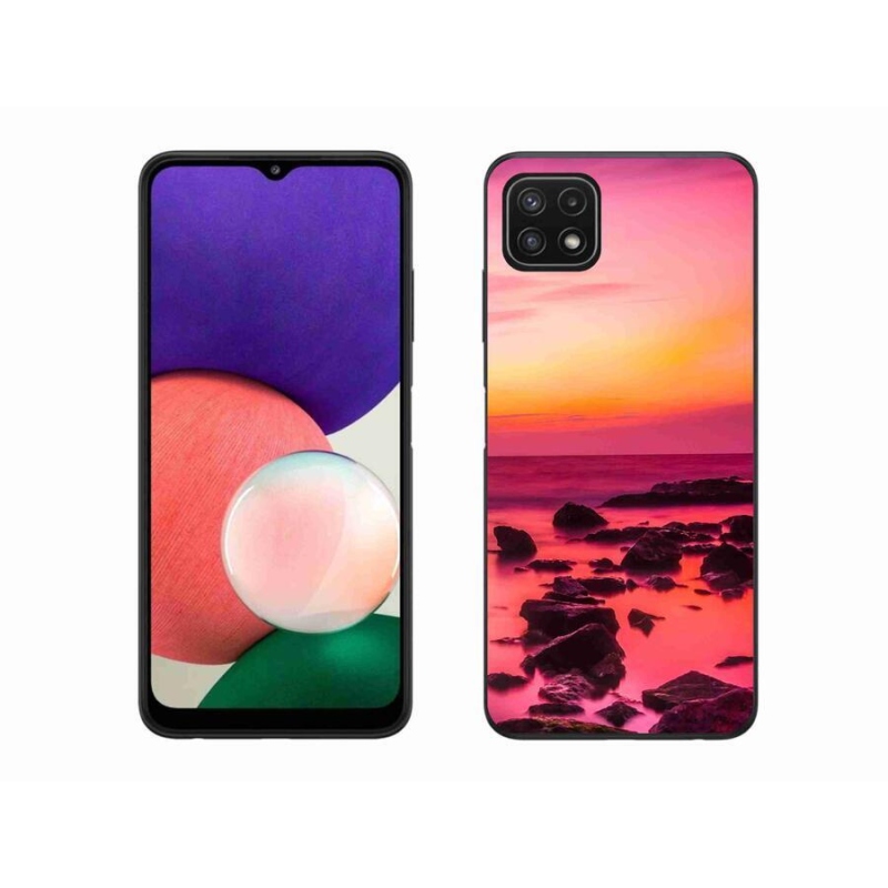 Gél borítás mmCase Samsung Galaxy A22 5G - tenger és ragyogás