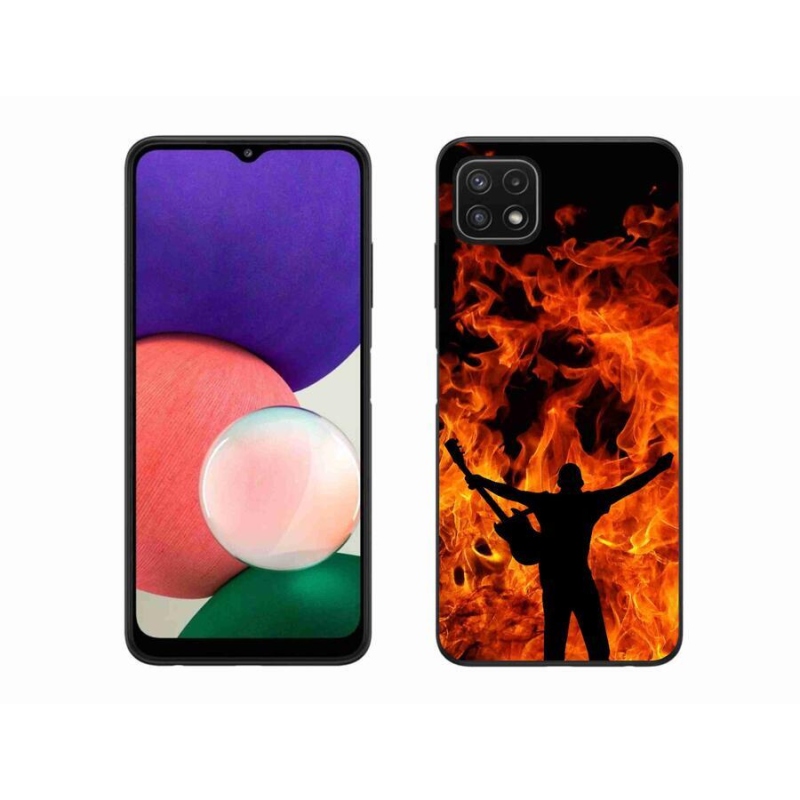 Gél borítás mmCase Samsung Galaxy A22 5G - zenész és tűz