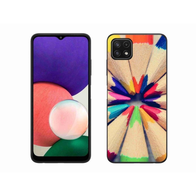 Zselés borítás mmCase Samsung Galaxy A22 5G - zsírkrétákhoz