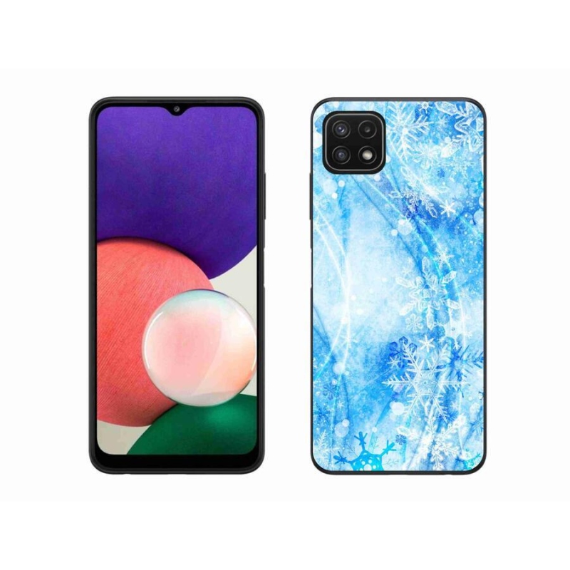 Zselés borítás mmCase Samsung Galaxy A22 5G - hópelyhekhez
