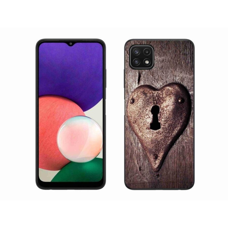 Zselés borítás mmCase Samsung Galaxy A22 5G - szív alakú zárt tok