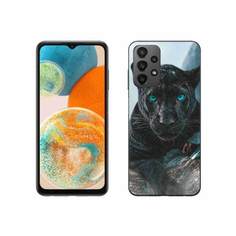 Zselés borítás mmCase Samsung Galaxy A23 4G/5G készülékhez - fekete párduc