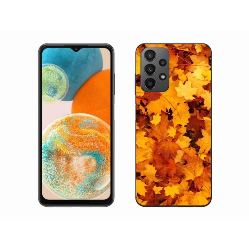 Gél borítás mmCase Samsung Galaxy A23 4G/5G készülékhez - juharlevelek