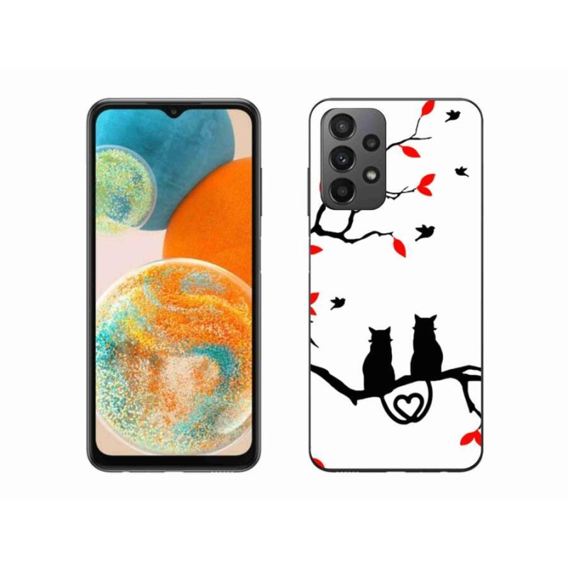 Gél borítás mmCase Samsung Galaxy A23 4G/5G - macskaszerelem - Samsung Galaxy A23 4G/5G - macskaszerelem