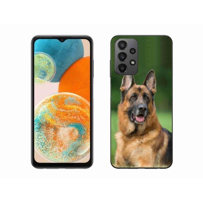 Gél borítás mmCase Samsung Galaxy A23 4G/5G - Német juhászkutya számára