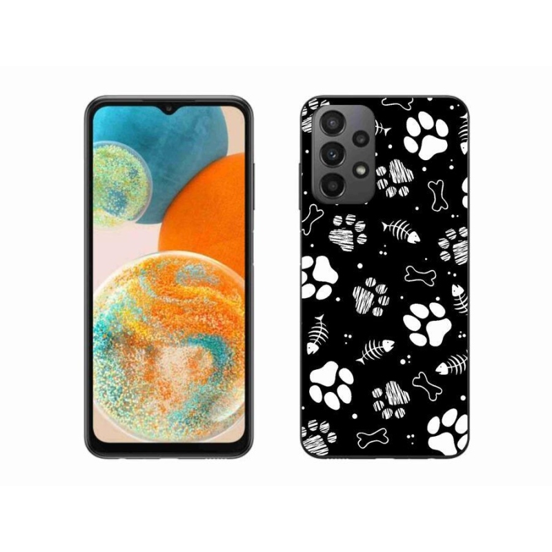 Gél borítás mmCase Samsung Galaxy A23 4G/5G készülékhez - kutyamancsok