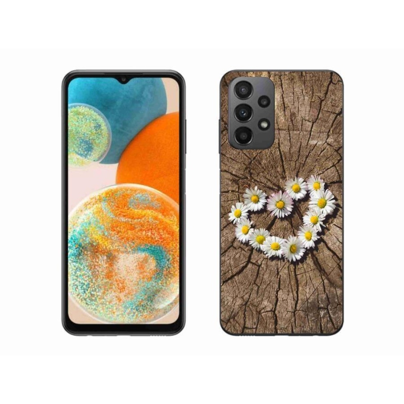 Zselés borítás mmCase Samsung Galaxy A23 4G/5G készülékhez - százszorszépek szíve