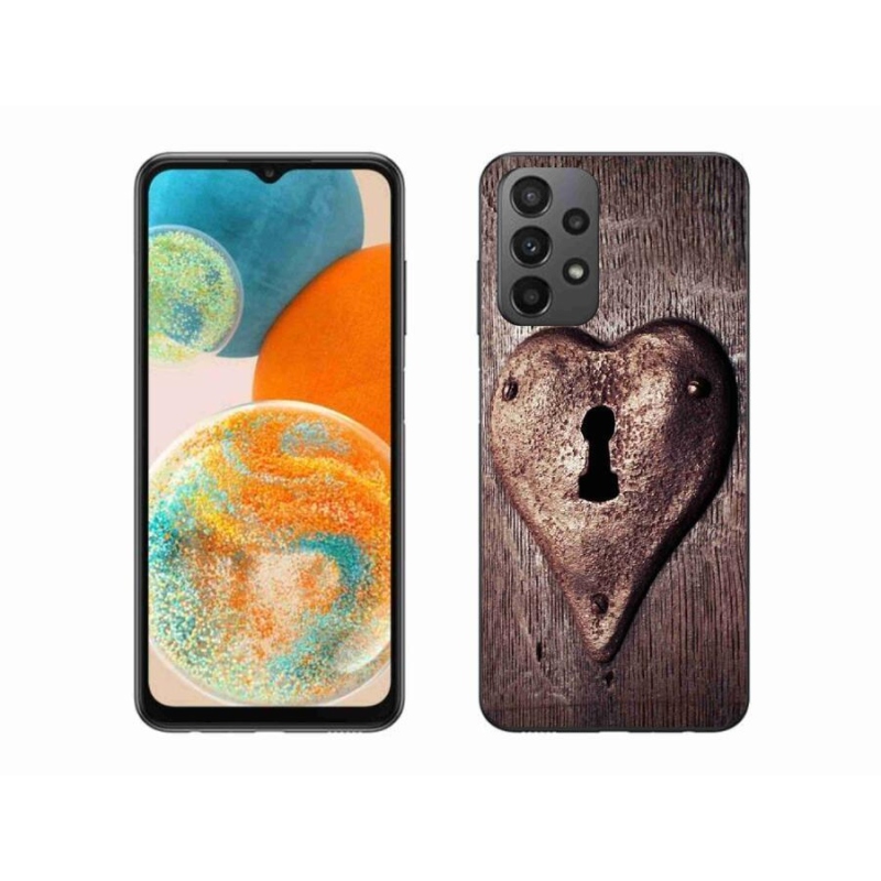 Zselés borítás mmCase Samsung Galaxy A23 4G/5G készülékhez - szív alakú zár