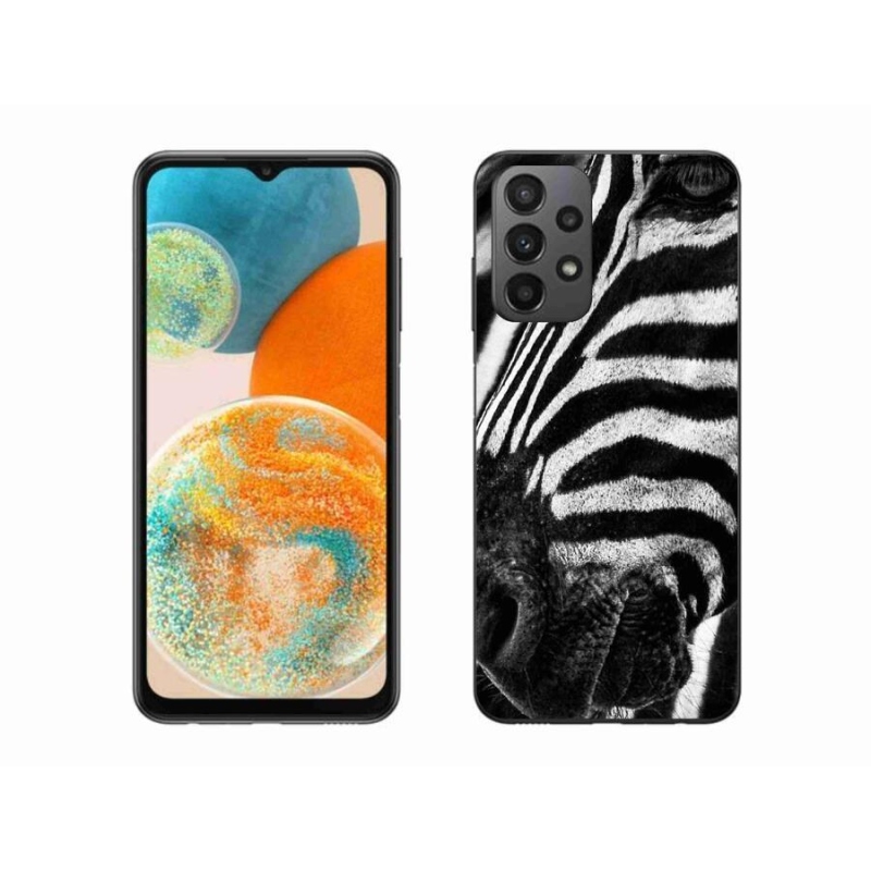Zselés borítás mmCase Samsung Galaxy A23 4G/5G készülékhez - zebra