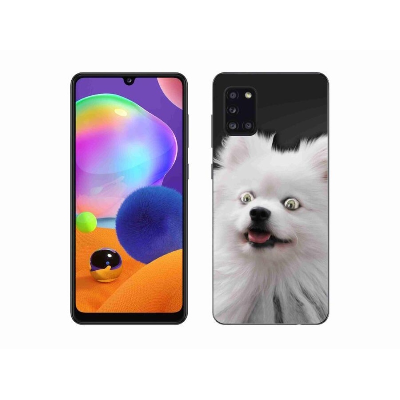 Zselés borítás mmCase Samsung Galaxy A31 készülékhez - fehér tüske