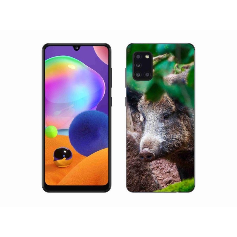 Gél borítás mmCase Samsung Galaxy A31 készülékhez - vaddisznó