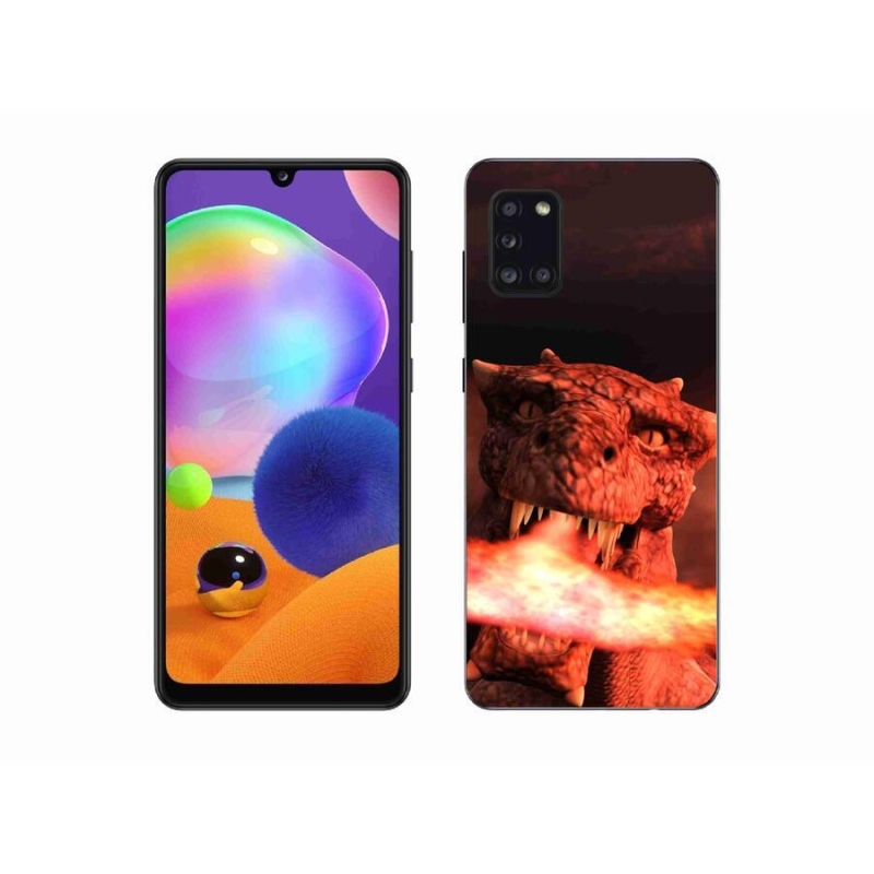 Zselés borítás mmCase Samsung Galaxy A31 készülékhez - sárkány