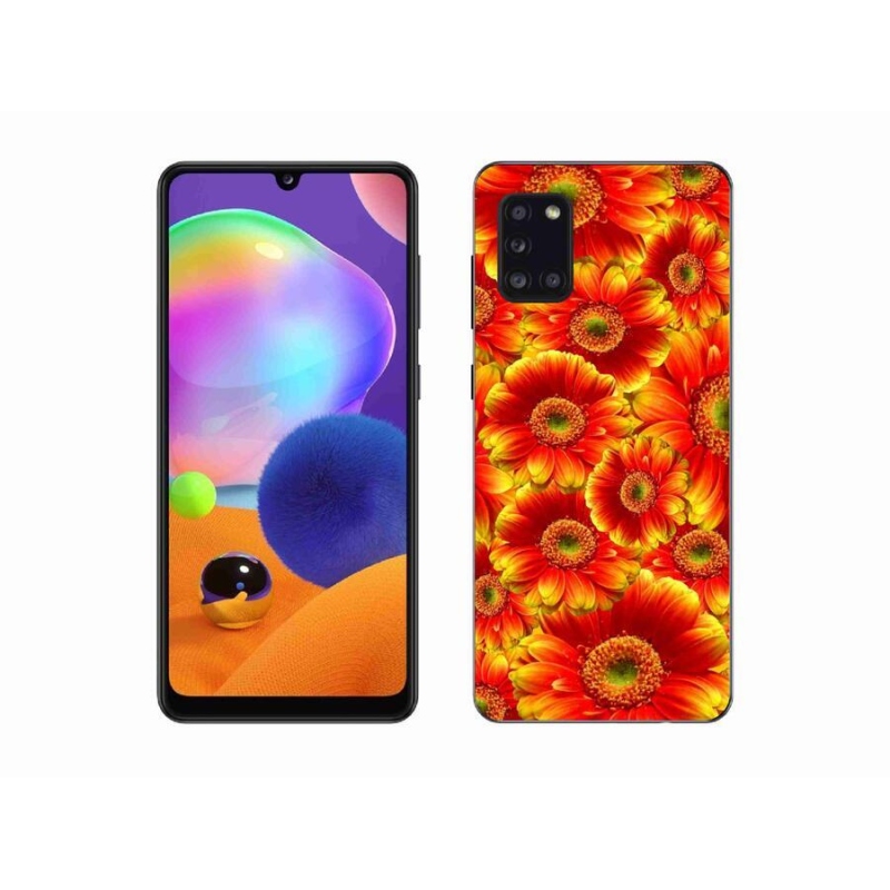 Gél védőhuzat mmCase mobiltelefonhoz Samsung Galaxy A31 - gerbera 1