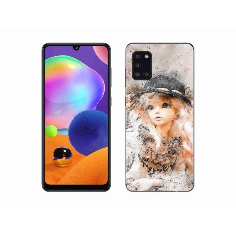 Gél borítás mmCase Samsung Galaxy A31 készülékhez - lány kalapban