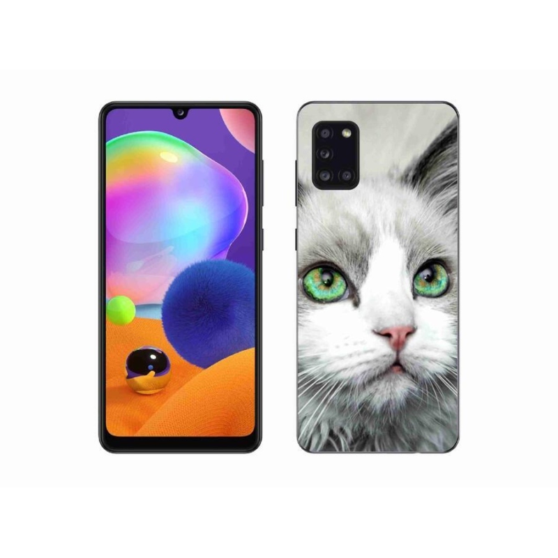 Gél borítás mmCase Samsung Galaxy A31 készülékhez - macskaszem
