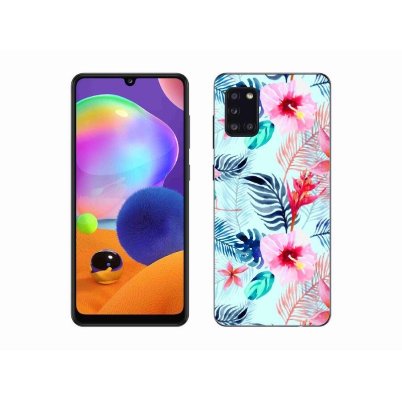 Gél borítás mmCase Samsung Galaxy A31 készülékhez - virágok