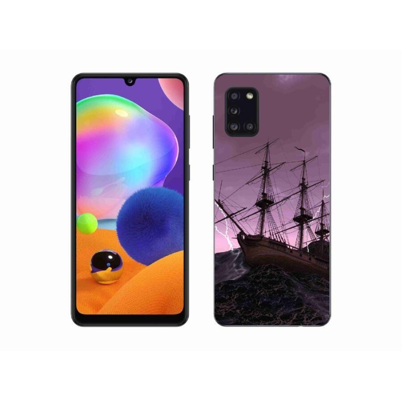 Zselés borítás mmCase Samsung Galaxy A31 készülékhez - hajó a viharban
