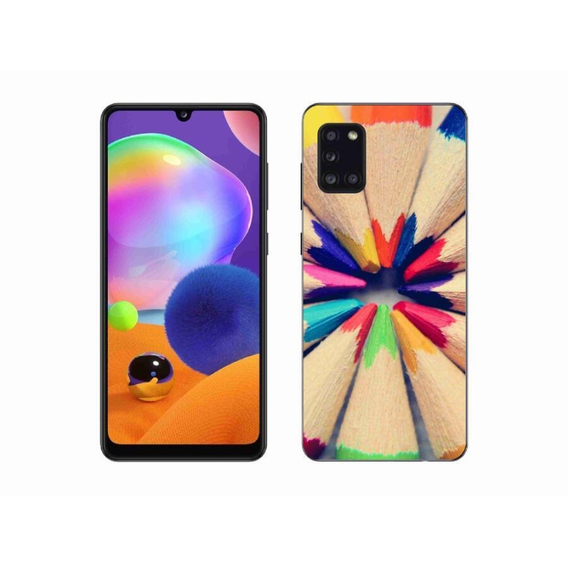 Gél védőhuzat mmCase Samsung Galaxy A31 készülékhez - zsírkréták