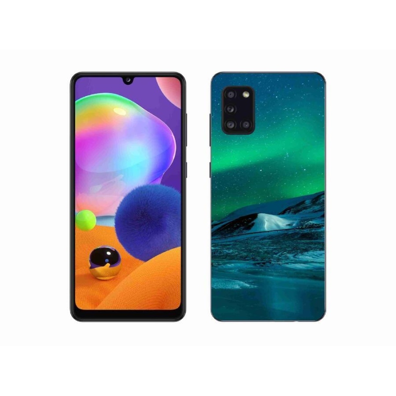 Gél borítás mmCase Samsung Galaxy A31 készülékhez - sarki fény