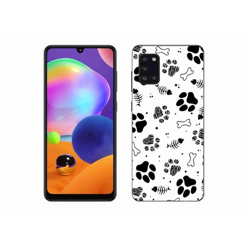 Gél borítás mmCase Samsung Galaxy A31 készülékhez - kutyamancsok 1