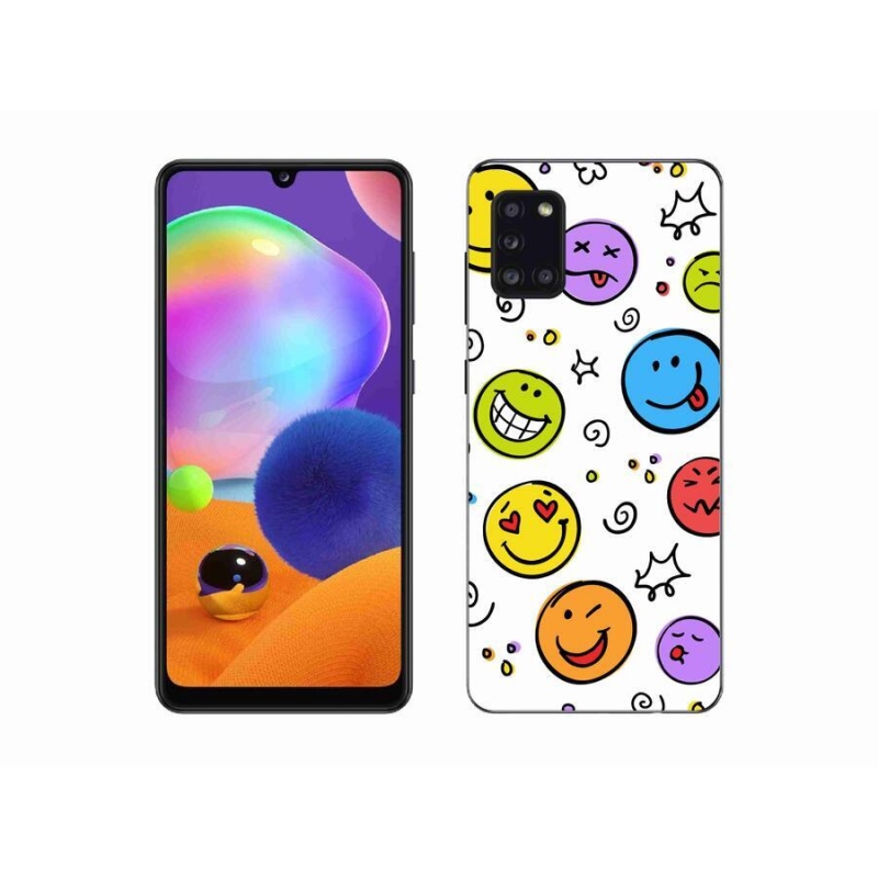 Gél borítás mmCase Samsung Galaxy A31 készülékhez - smiley-k