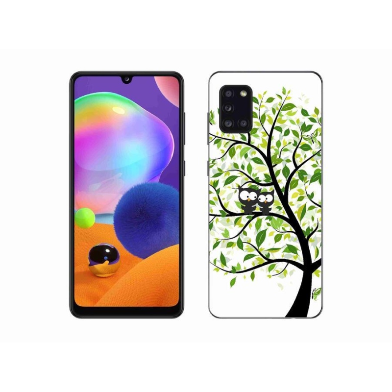 Zselés borítás mmCase Samsung Galaxy A31 készülékhez - baglyok a fán