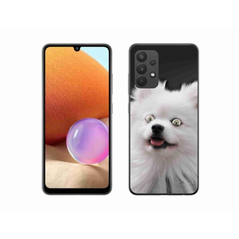Gél védőhuzat mmCase Samsung Galaxy A32 4G - fehér tüske