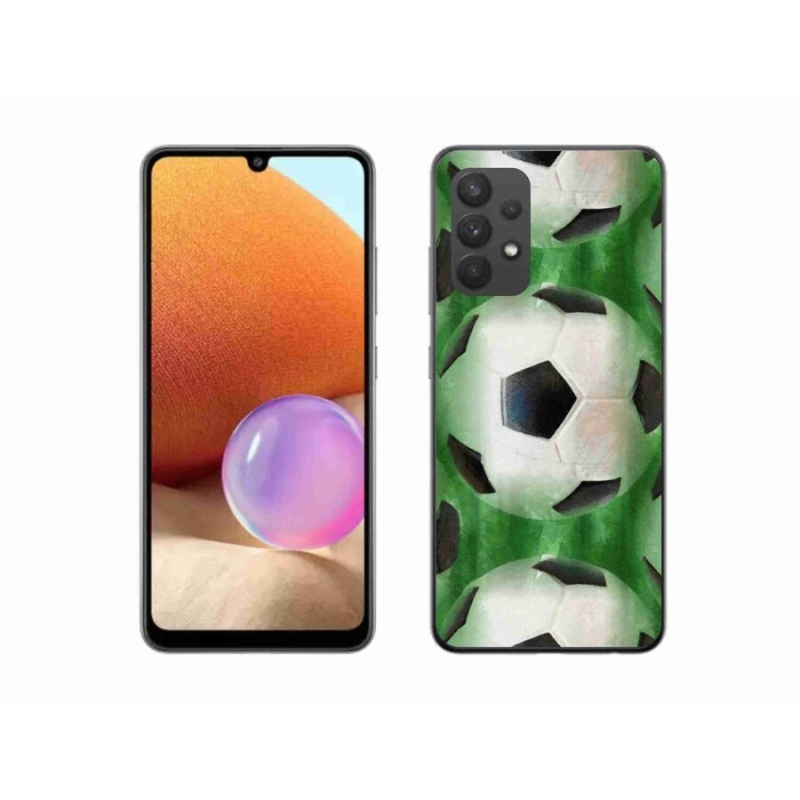 Gél borítás mmCase a mobil Samsung Galaxy A32 4G - focilabda